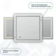 Aquadom Daytona 24'' × 30'' LED Lighted Bathroom Mirror - Image 9