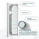Aquadom Edge Royale 15'' × 70'' Left Hinge LED Lighted Medicine Cabinet - Image 11