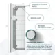 Aquadom Edge Royale 15'' × 70'' Right Hinge LED Lighted Medicine Cabinet - Image 10