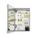 Aquadom Edge Royale 20'' × 32'' Left Hinge LED Lighted Medicine Cabinet - Image 7