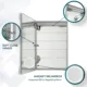 Aquadom Edge Royale 24'' × 32'' Left Hinge LED Lighted Medicine Cabinet - Image 14