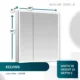 Aquadom Edge Royale 30'' × 32'' LED Medicine Cabinet - Image 10