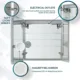 Aquadom Edge Royale 30'' × 32'' LED Medicine Cabinet - Image 12