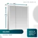 Aquadom Edge Royale 36'' × 32'' LED Lighted Medicine Cabinet - Image 10