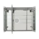Aquadom Edge Royale 36'' × 32'' LED Lighted Triple Door Medicine Cabinet - Image 6