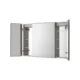 Aquadom Edge Royale 40'' × 32'' LED Lighted Triple Door Medicine Cabinet - Image 3