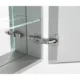 Aquadom Edge Royale 40'' × 32'' LED Lighted Triple Door Medicine Cabinet - Image 11