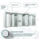Aquadom Edge Royale 72'' × 32'' LED Lighted Medicine Cabinets - Image 10