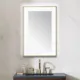 Aquadom Lexington 24''x 36'' x 2.28'' LED Lighted Slim Frame Mirror with Defogger Brushed Gold Finish