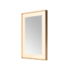 Aquadom Lexington 24''x 36'' x 2.28'' LED Lighted Slim Frame Mirror with Defogger Brushed Gold Finish - Image 2