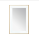 Aquadom Lexington 24''x 36'' x 2.28'' LED Lighted Slim Frame Mirror with Defogger Brushed Gold Finish - Image 5