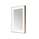 Aquadom Lexington 24''x 36'' x 2.28'' LED Lighted Slim Frame Mirror with Defogger Brushed Gold Finish - Image 7