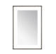 Aquadom Lexington 24''x 36'' x 2.28'' LED Lighted Slim Frame Mirror with Defogger Matte Black Finish - Image 7