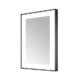 Aquadom Lexington 30''x 36'' x 2.28'' LED Lighted Slim Frame Mirror with Defogger Matte Black Finish - Image 8