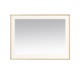 Aquadom Lexington 48''x 36'' x 2.28'' LED Lighted Slim Frame Mirror with Defogger Brushed Gold Finish - Image 2