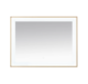 Aquadom Lexington 48''x 36'' x 2.28'' LED Lighted Slim Frame Mirror with Defogger Brushed Gold Finish - Image 5