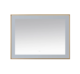 Aquadom Lexington 48''x 36'' x 2.28'' LED Lighted Slim Frame Mirror with Defogger Brushed Gold Finish - Image 7