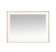 Aquadom Lexington 48''x 36'' x 2.28'' LED Lighted Slim Frame Mirror with Defogger Brushed Gold Finish - Image 8