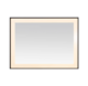 Aquadom Lexington 48''x 36'' x 2.28'' LED Lighted Slim Frame Mirror with Defogger Matte Black Finish - Image 2