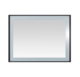 Aquadom Lexington 48''x 36'' x 2.28'' LED Lighted Slim Frame Mirror with Defogger Matte Black Finish - Image 6