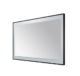 Aquadom Lexington 60''x 36'' x 2.28'' LED Lighted Slim Frame Mirror with Defogger Matte Black Finish - Image 4