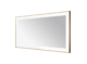Aquadom Lexington 72''x 36'' x 2.28'' LED Lighted Slim Frame Mirror with Defogger Brushed Gold Finish - Image 3