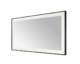 Aquadom Lexington 72''x 36'' x 2.28'' LED Lighted Slim Frame Mirror with Defogger Matte Black Finish - Image 3