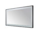 Aquadom Lexington 72''x 36'' x 2.28'' LED Lighted Slim Frame Mirror with Defogger Matte Black Finish - Image 8