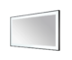 Aquadom Lexington 72''x 36'' x 2.28'' LED Lighted Slim Frame Mirror with Defogger Matte Black Finish - Image 9