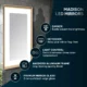 Aquadom Madison 24''x 36'' x 2.28'' LED Lighted Chamfer Frame Mirror with Defogger Chrome - Image 10