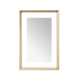Aquadom Madison 24''x 36'' x 2.28'' LED Lighted Chamfer Frame Mirror with Defogger Chrome Brushed Gold Finish - Image 2