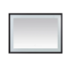 Aquadom Madison 48''x 36'' x 2.28'' LED Lighted Chamfer Frame Mirror with Defogger Matte Black Finish - Image 5