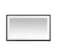 Aquadom Madison 60''x 36'' x 2.28'' LED Lighted Chamfer Frame Mirror with Defogger Matte Black Finish - Image 4