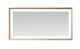 Aquadom Madison 72''x 36'' x 2.28'' LED Lighted Chamfer Frame Mirror with Defogger Brushed Gold Finish - Image 4