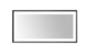 Aquadom Madison 72''x 36'' x 2.28'' LED Lighted Chamfer Frame Mirror with Defogger Matte Black Finish - Image 2