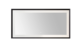 Aquadom Madison 72''x 36'' x 2.28'' LED Lighted Chamfer Frame Mirror with Defogger Matte Black Finish - Image 3