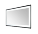 Aquadom Madison 72''x 36'' x 2.28'' LED Lighted Chamfer Frame Mirror with Defogger Matte Black Finish - Image 6
