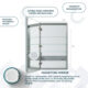 Aquadom Royale 24'' × 30'' Left Hinge Medicine Cabinet - Image 5