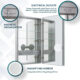 Aquadom Royale 24'' × 30'' Right Hinge Medicine Cabinet - Image 7