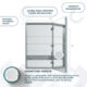 Aquadom Royale 24'' × 36'' Right Hinge Medicine Cabinet - Image 7