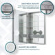 Aquadom Royale 24'' × 40'' Left Hinge Medicine Cabinet - Image 8