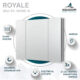 Aquadom Royale 36'' × 30'' Triple Door Medicine Cabinet R3-3630E-N - Image 13