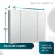 Aquadom Royale 36'' × 30'' Triple Door Medicine Cabinet R3-3630E-N - Image 14