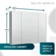 Aquadom Royale 40" × 30" Triple Door Medicine Cabinet R3-4030E-N - Image 14