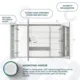 Aquadom Royale 40" × 30" Triple Door Medicine Cabinet R3-4030E-N - Image 16
