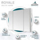 Aquadom  Royale 48" × 30" Triple Door Medicine Cabinet - Image 17