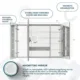 Aquadom  Royale 48" × 30" Triple Door Medicine Cabinet - Image 20