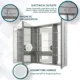 Aquadom  Royale 48" × 30" Triple Door Medicine Cabinet - Image 19