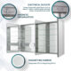 Aquadom Royale 60" × 30" Triple Door Medicine Cabinet - Image 11