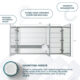 Aquadom Royale 60" × 30" Triple Door Medicine Cabinet - Image 10